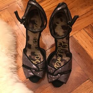 Sam Edelman PAISLEY Platform - Silver black Pewter